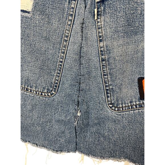 Levi's Silvertab Reworked Skirt Size 30 100% Cotton Denim - Picture 3 of 6